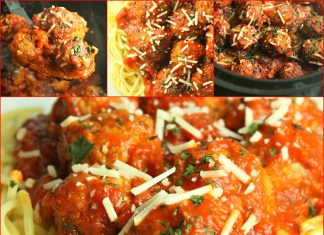 Slow Cooker Homemade Meatballs and Sauce
