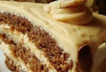 Butterscotch Cake with Caramel Icing