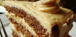 Butterscotch Cake with Caramel Icing