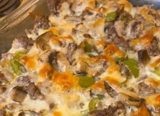 Philly Cheese Steak Casserole
