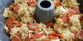 Pepperoni and Mozzarella Pull Apart Bread