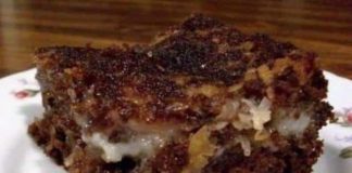 German Chocolate Upside Down Cake