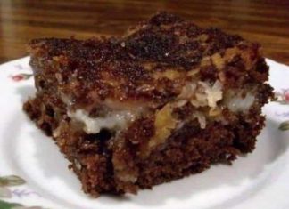 German Chocolate Upside Down Cake