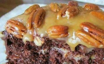 TURTLE CARAMEL CAKE RECIPE