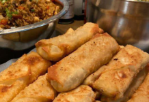 CRAB RANGOON EGG ROLLS