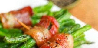 Bacon Wrapped Green Bean Bundles