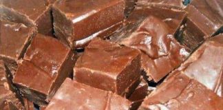 TWO-MINUTE MICROWAVE FUDGE