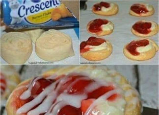 Mini Cherry Cheese Danishes