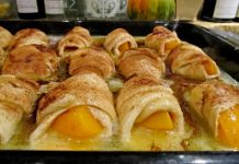 Peach Roll Up Dessert