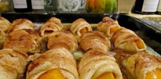 Peach Roll Up Dessert