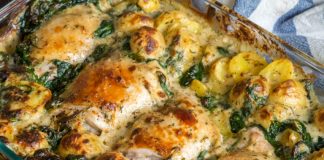 Baked Garlic Parmesan Chicken And Potatoes