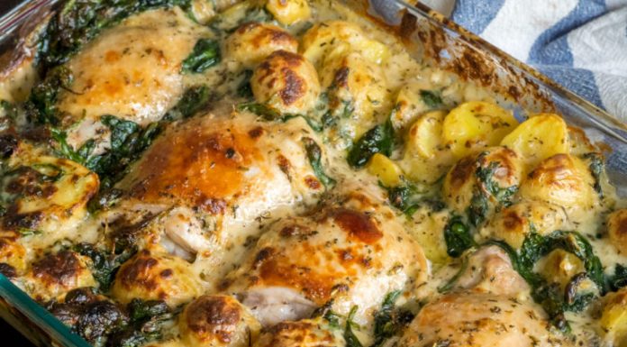 Baked Garlic Parmesan Chicken And Potatoes