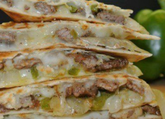 Steak Cheese Steak Quesadillas