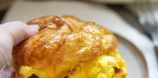 BACON, EGG, AND CHEESE CROISSANT