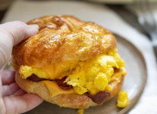 BACON, EGG, AND CHEESE CROISSANT