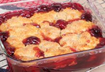 Frozen berries, Cake mix and sprite!