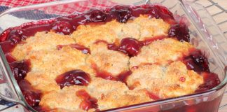 Frozen berries, Cake mix and sprite!