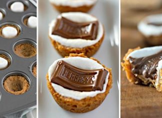 S’MORES COOKIE CUPS