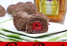 CHOCOLATE BROWNIE CHERRY BOMBS WITH CROWN ROYAL {WHISKEY}