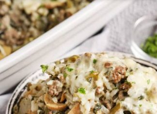 Ground Beef and Rice Casserole