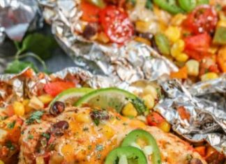 Santa Fe Chicken Foil Packets