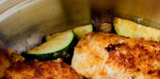 Pan Fried Parmesan Chicken & Zucchini