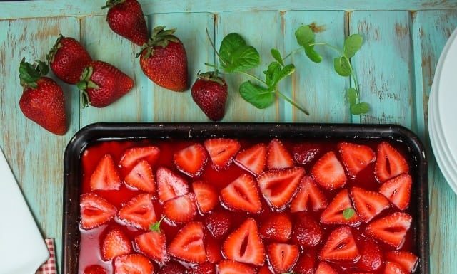STRAWBERRY SLAB PIE