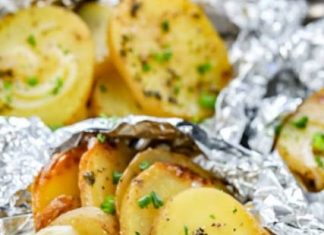 Grilled Potatoes in Foil