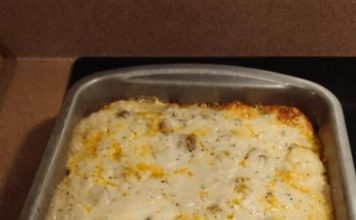 Biscuits and Gravy Breakfast Casserole