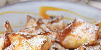 Air Fryer Caramel Apple Wontons