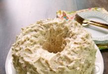 PECAN CREAM POUND CAKE WITH THE BEST PECAN CREAM CHEESE FROSTING