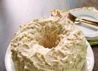 PECAN CREAM POUND CAKE WITH THE BEST PECAN CREAM CHEESE FROSTING