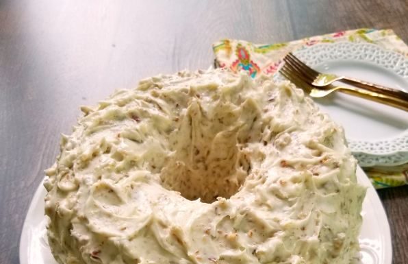 PECAN CREAM POUND CAKE WITH THE BEST PECAN CREAM CHEESE FROSTING