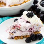 BLACKBERRY CHEESECAKE ICEBOX PIE