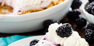 BLACKBERRY CHEESECAKE ICEBOX PIE