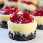 MINI CHERRY CHEESECAKES