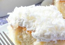Very Moist Coconut Sheet Cake