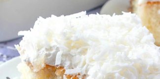 Very Moist Coconut Sheet Cake