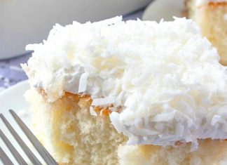 Very Moist Coconut Sheet Cake