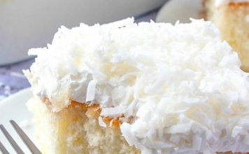 Very Moist Coconut Sheet Cake