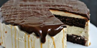Salted Caramel Chocolate Cheesecake Cake recipe