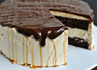Salted Caramel Chocolate Cheesecake Cake recipe