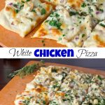 ROASTED GARLIC WHITE CHICKEN PIZZA