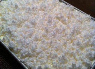 Very Moist Coconut Sheet Cake