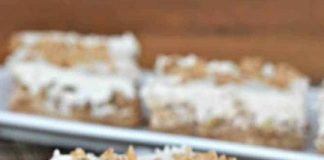 Apple Blondies with Caramel Buttercream