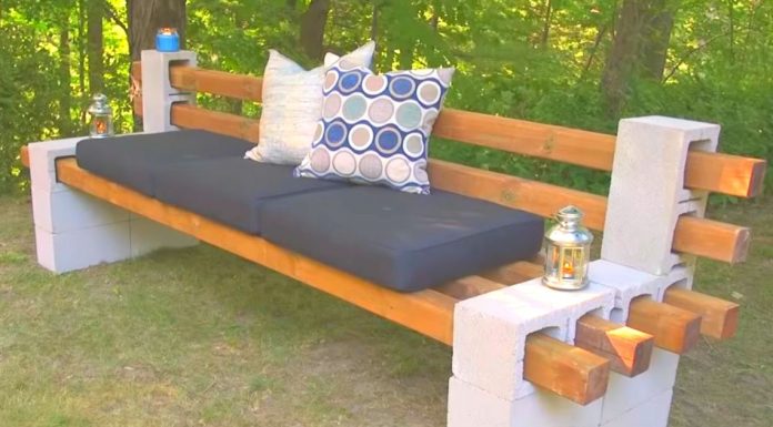 How To Make A Modern DIY Cinder Block Bench