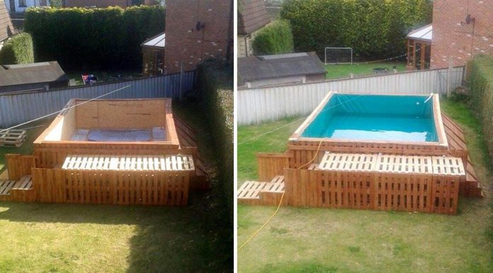 How To Build A Swimming Pool Using Wood Pallets