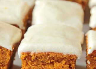 Pumpkin Bars with Cream Cheese Frosting