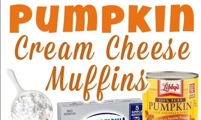 Pumpkin Cream Cheese Muffins