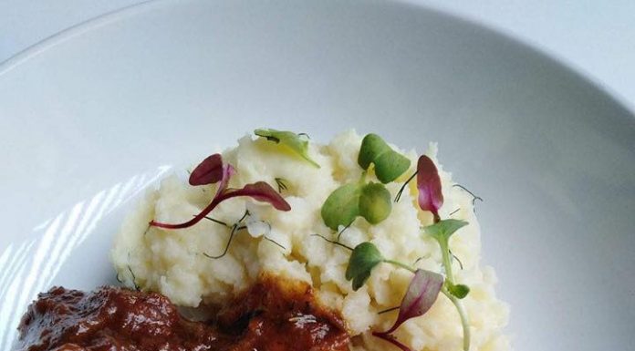 Oxtail served with mash potatoes